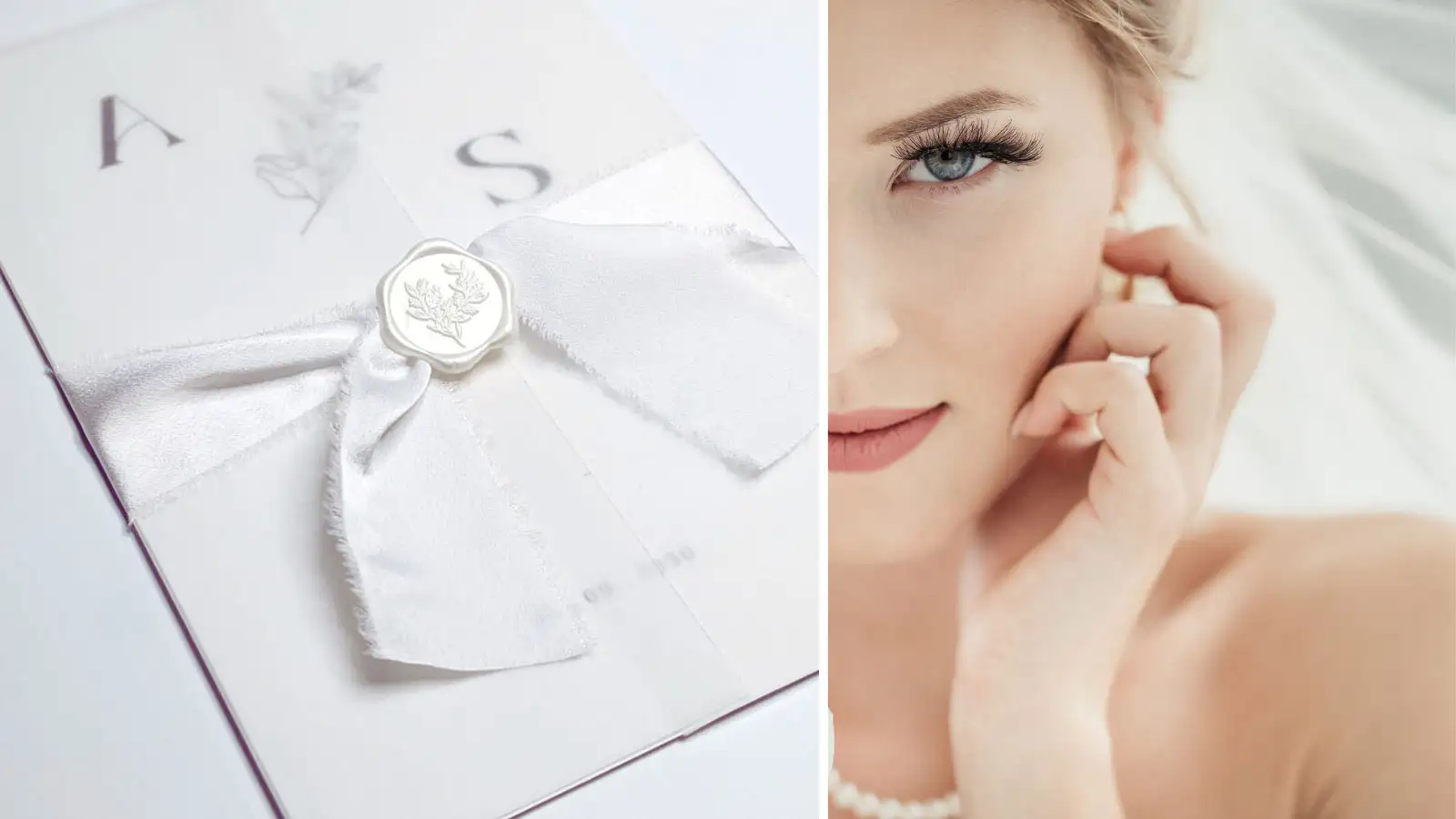 Faire-part de mariage chic avec sceau de cire et papier translucide